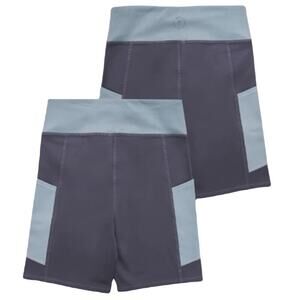 Parks Project Glacier Trail Blue Gray Colorblock Bike Shorts size XS NEW Tags